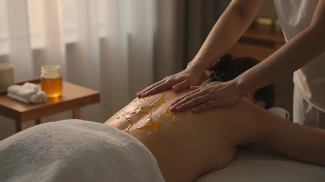 Dopřejte si relaxaci s medovou masáží: jak to funguje a pro koho je ideální